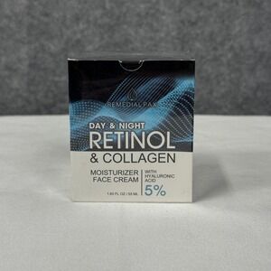 Remedial Pax Retinol Collagen Face Cream Moisturizer 1.85 Oz Day Night